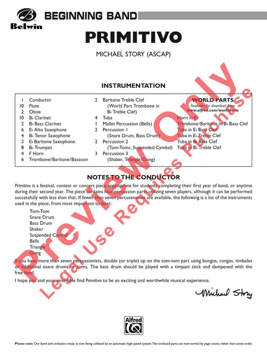 Primitivo 總譜 | 小雅音樂 Hsiaoya Music