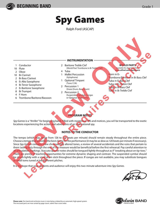 Spy Games 總譜 | 小雅音樂 Hsiaoya Music