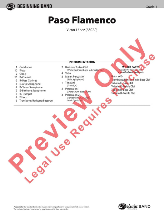 Paso Flamenco 總譜 | 小雅音樂 Hsiaoya Music