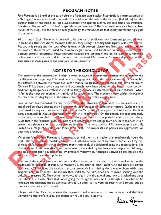 Paso Flamenco 總譜 | 小雅音樂 Hsiaoya Music