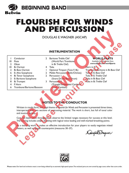 Flourish for Winds and Percussion 擊樂器 總譜 | 小雅音樂 Hsiaoya Music