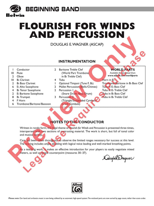 Flourish for Winds and Percussion 擊樂器 總譜 | 小雅音樂 Hsiaoya Music