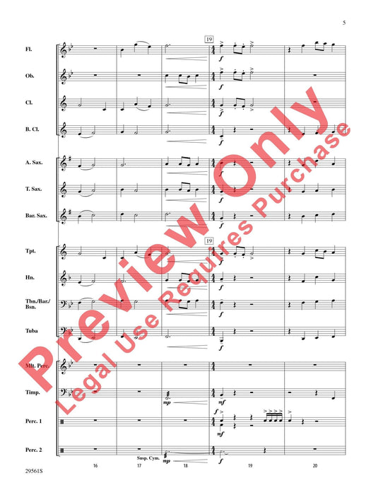 Flourish for Winds and Percussion 擊樂器 總譜 | 小雅音樂 Hsiaoya Music