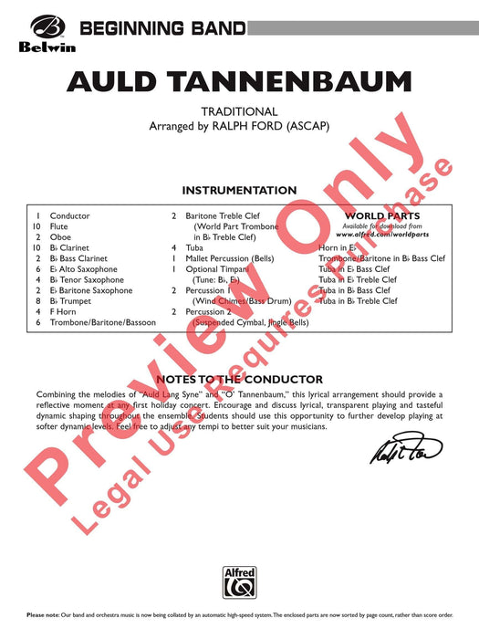 Auld Tannenbaum 總譜 | 小雅音樂 Hsiaoya Music