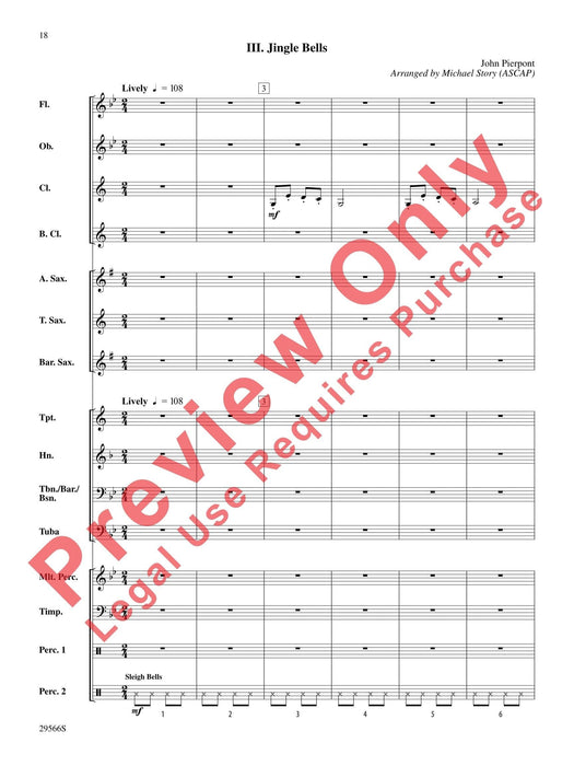 Three Christmas Bells (I. Ukranian Bell Carol, II. Ding Dong! Merrily on High, III. Jingle Bells) 耶誕頌歌 總譜 | 小雅音樂 Hsiaoya Music