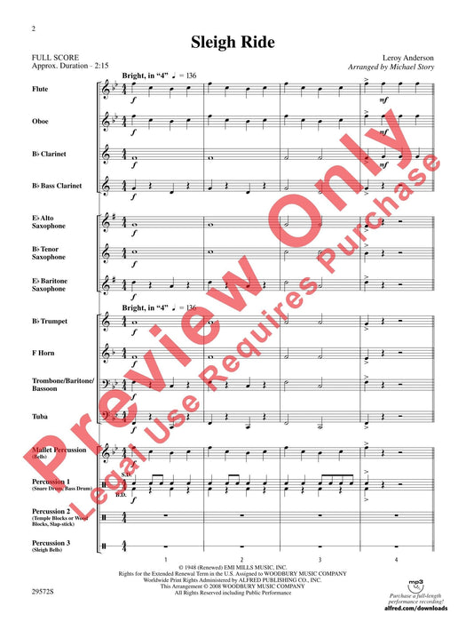 Sleigh Ride 總譜 | 小雅音樂 Hsiaoya Music