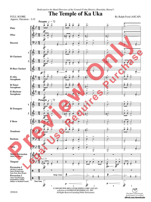 The Temple of Ka Uka 總譜 | 小雅音樂 Hsiaoya Music