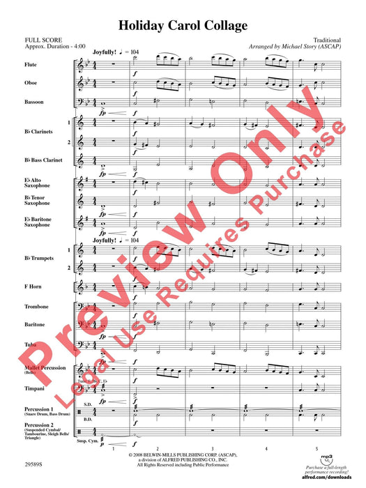 Holiday Carol Collage 耶誕頌歌 總譜 | 小雅音樂 Hsiaoya Music