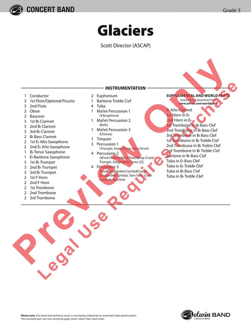 Glaciers 總譜 | 小雅音樂 Hsiaoya Music