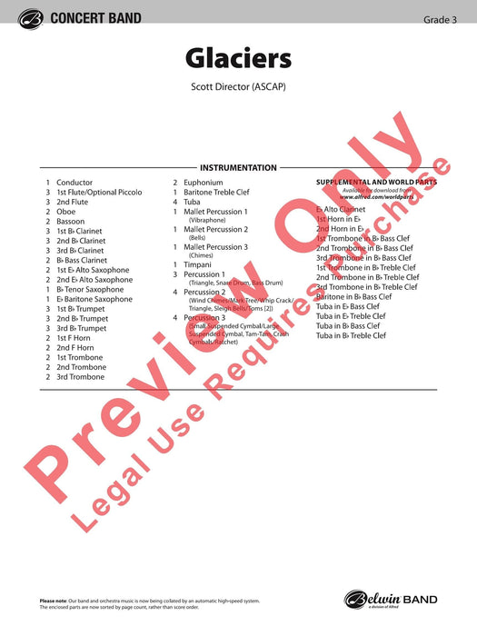 Glaciers 總譜 | 小雅音樂 Hsiaoya Music