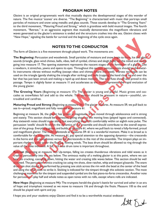 Glaciers 總譜 | 小雅音樂 Hsiaoya Music