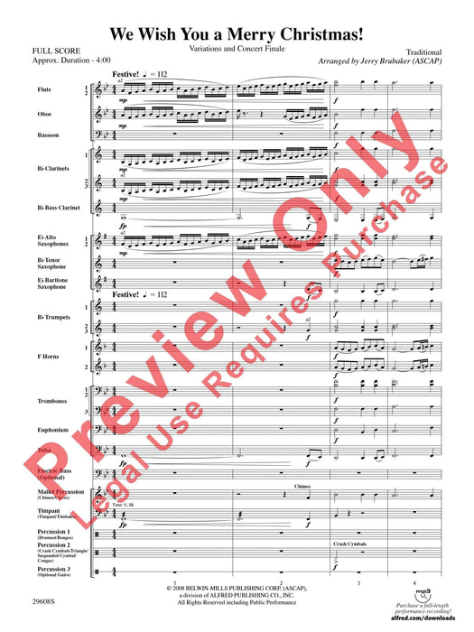 We Wish You a Merry Christmas! Variations and Concert Finale 詠唱調 音樂會 終曲 總譜 | 小雅音樂 Hsiaoya Music