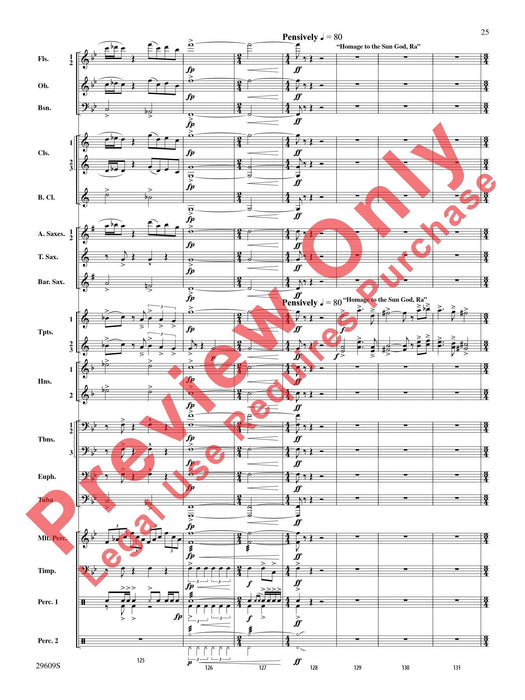 Echoes of Egypt Featuring: The Nile / Building the Pyramids / Sandstorm / The Pharaohs 總譜 | 小雅音樂 Hsiaoya Music