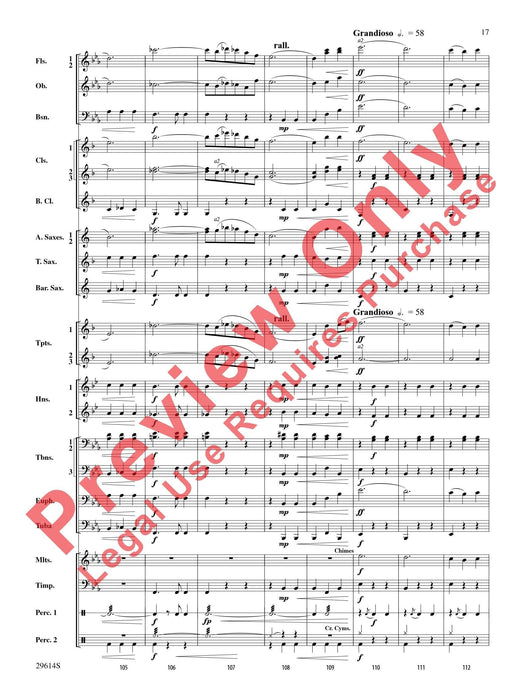 Roses de Noel Holiday Waltz for Concert Band 圓舞曲 室內管樂團 總譜 | 小雅音樂 Hsiaoya Music