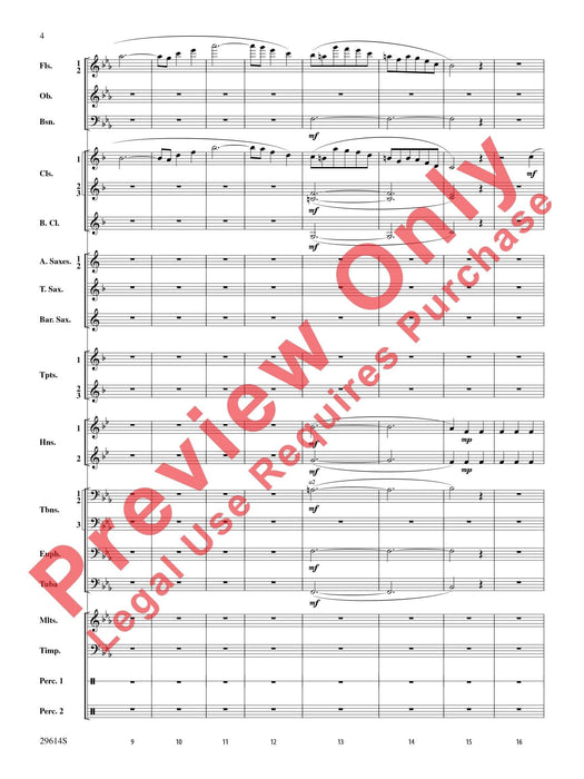 Roses de Noel Holiday Waltz for Concert Band 圓舞曲 室內管樂團 總譜 | 小雅音樂 Hsiaoya Music