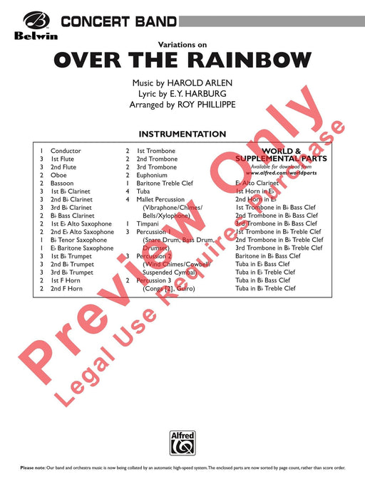 Over the Rainbow (from The Wizard of Oz), Variations on 詠唱調 總譜 | 小雅音樂 Hsiaoya Music