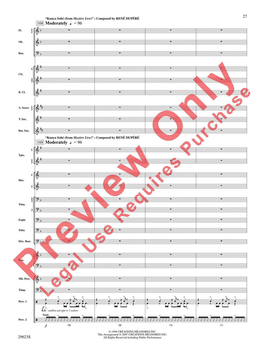 Cirque du Soleil, Concert Suite from Featuring: Alegria / Alone / O / Kunya Sobé 音樂會 組曲 總譜 | 小雅音樂 Hsiaoya Music