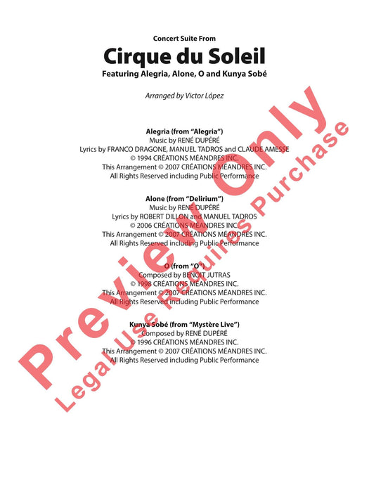 Cirque du Soleil, Concert Suite from Featuring: Alegria / Alone / O / Kunya Sobé 音樂會 組曲 | 小雅音樂 Hsiaoya Music