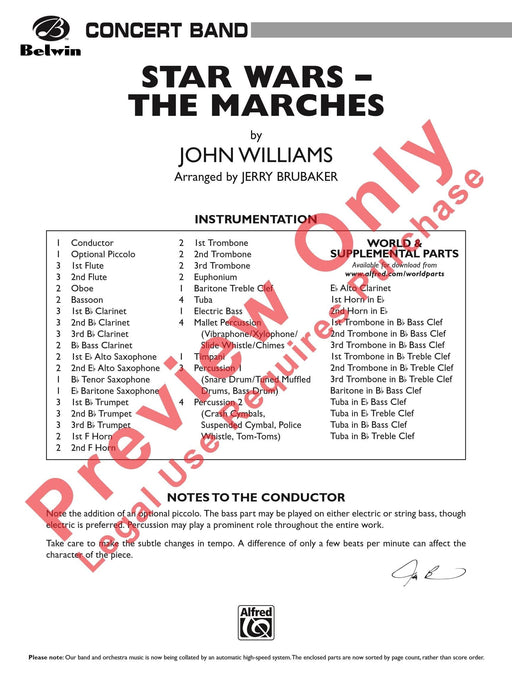 Star Wars: The Marches Featuring: Star Wars® (Main Title) / Parade of the Ewoks / The Imperial March / Augie’s Great Municipal Band / The Throne Room 進行曲 遊行 進行曲 總譜 | 小雅音樂 Hsiaoya Music