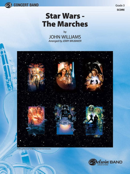 Star Wars: The Marches Featuring: Star Wars® (Main Title) / Parade of the Ewoks / The Imperial March / Augie’s Great Municipal Band / The Throne Room 進行曲 遊行 進行曲 總譜 | 小雅音樂 Hsiaoya Music