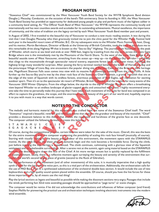 Stawamus Chief Mvt. III from the Sea to Sky 總譜 | 小雅音樂 Hsiaoya Music