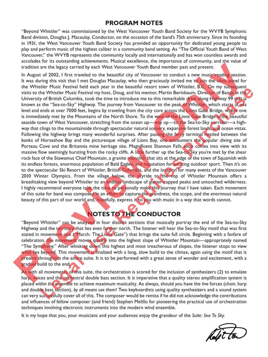 Beyond Whistler Mvt. IV from the Sea to Sky Suite 組曲 | 小雅音樂 Hsiaoya Music