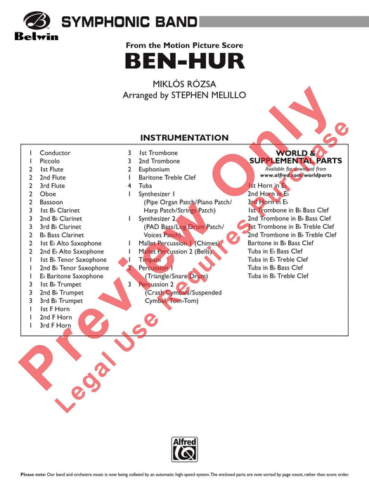 Ben-Hur 總譜 | 小雅音樂 Hsiaoya Music