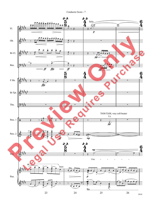 Three Spanish Songs (for Soprano and Wind Ensemble) 管樂團 總譜 | 小雅音樂 Hsiaoya Music