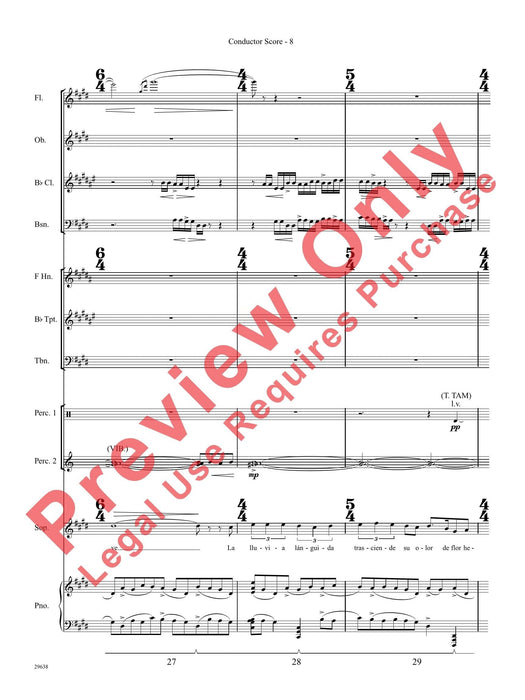 Three Spanish Songs (for Soprano and Wind Ensemble) 管樂團 總譜 | 小雅音樂 Hsiaoya Music