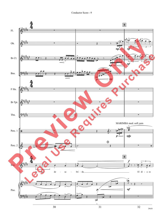 Three Spanish Songs (for Soprano and Wind Ensemble) 管樂團 總譜 | 小雅音樂 Hsiaoya Music