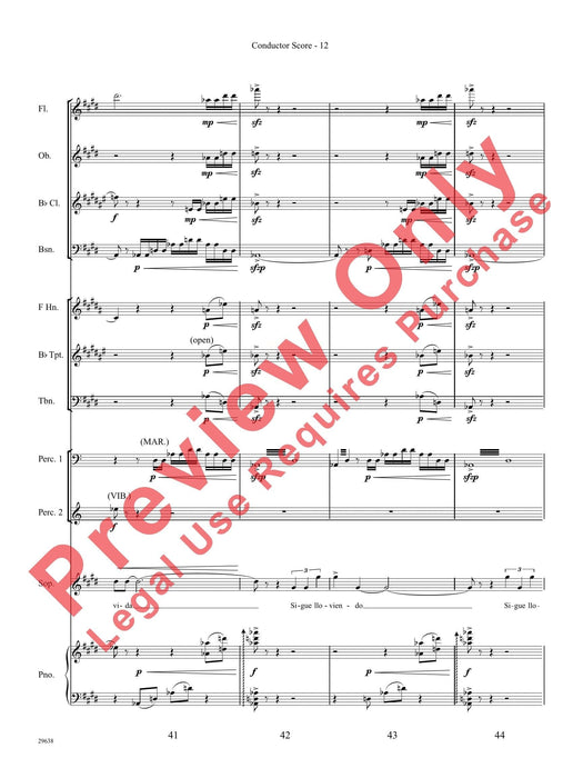 Three Spanish Songs (for Soprano and Wind Ensemble) 管樂團 總譜 | 小雅音樂 Hsiaoya Music