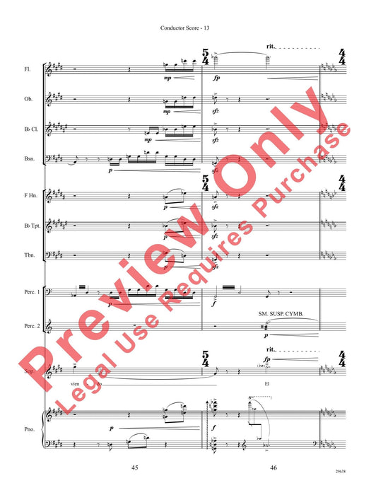 Three Spanish Songs (for Soprano and Wind Ensemble) 管樂團 總譜 | 小雅音樂 Hsiaoya Music