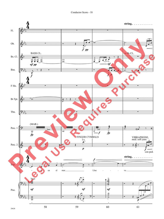 Three Spanish Songs (for Soprano and Wind Ensemble) 管樂團 總譜 | 小雅音樂 Hsiaoya Music