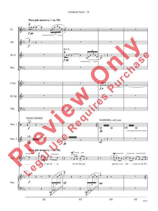 Three Spanish Songs (for Soprano and Wind Ensemble) 管樂團 總譜 | 小雅音樂 Hsiaoya Music