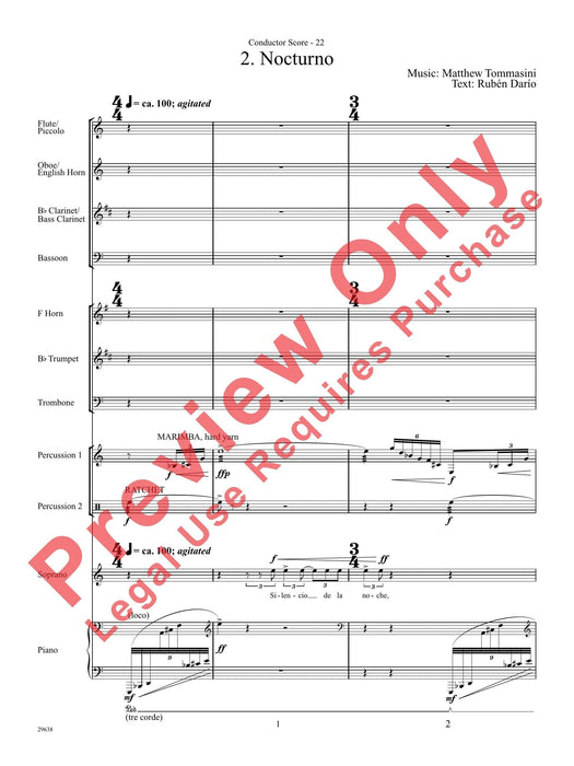 Three Spanish Songs (for Soprano and Wind Ensemble) 管樂團 總譜 | 小雅音樂 Hsiaoya Music