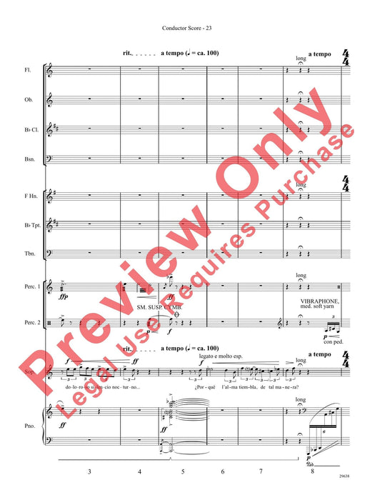 Three Spanish Songs (for Soprano and Wind Ensemble) 管樂團 總譜 | 小雅音樂 Hsiaoya Music