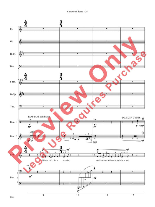 Three Spanish Songs (for Soprano and Wind Ensemble) 管樂團 總譜 | 小雅音樂 Hsiaoya Music