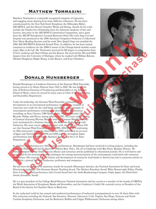 Three Spanish Songs (for Soprano and Wind Ensemble) 管樂團 總譜 | 小雅音樂 Hsiaoya Music