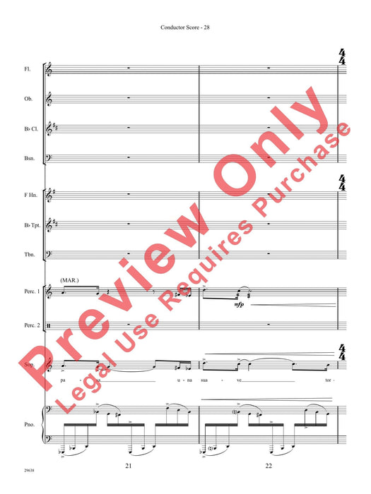 Three Spanish Songs (for Soprano and Wind Ensemble) 管樂團 總譜 | 小雅音樂 Hsiaoya Music