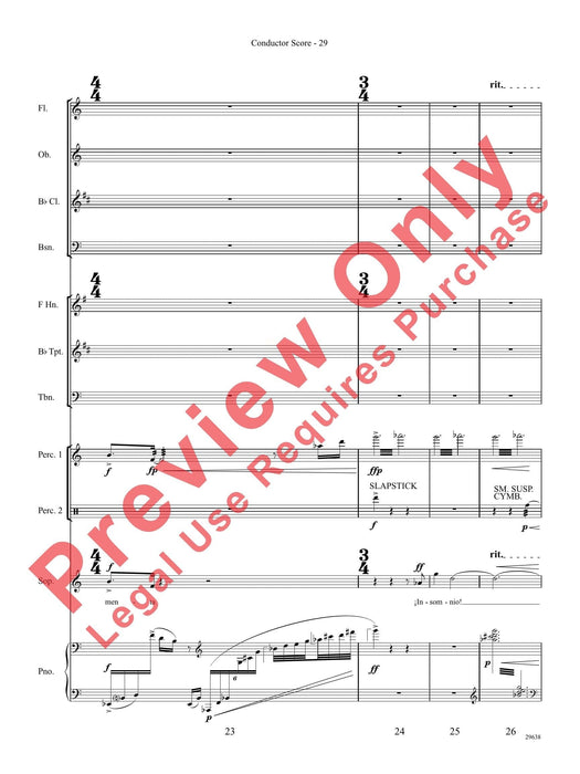 Three Spanish Songs (for Soprano and Wind Ensemble) 管樂團 總譜 | 小雅音樂 Hsiaoya Music