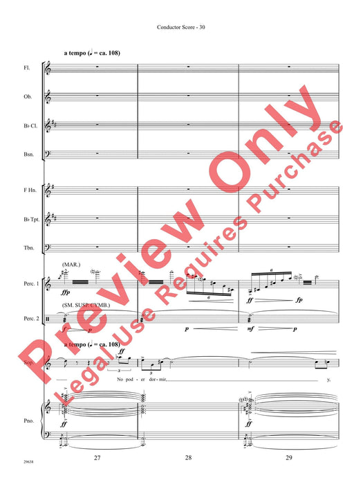 Three Spanish Songs (for Soprano and Wind Ensemble) 管樂團 總譜 | 小雅音樂 Hsiaoya Music