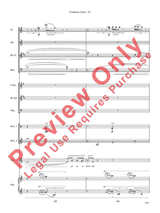 Three Spanish Songs (for Soprano and Wind Ensemble) 管樂團 總譜 | 小雅音樂 Hsiaoya Music