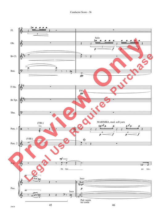 Three Spanish Songs (for Soprano and Wind Ensemble) 管樂團 總譜 | 小雅音樂 Hsiaoya Music