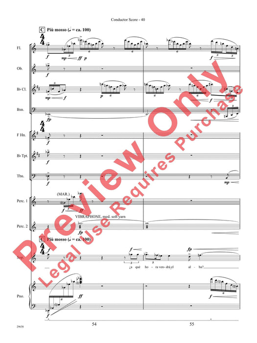 Three Spanish Songs (for Soprano and Wind Ensemble) 管樂團 總譜 | 小雅音樂 Hsiaoya Music