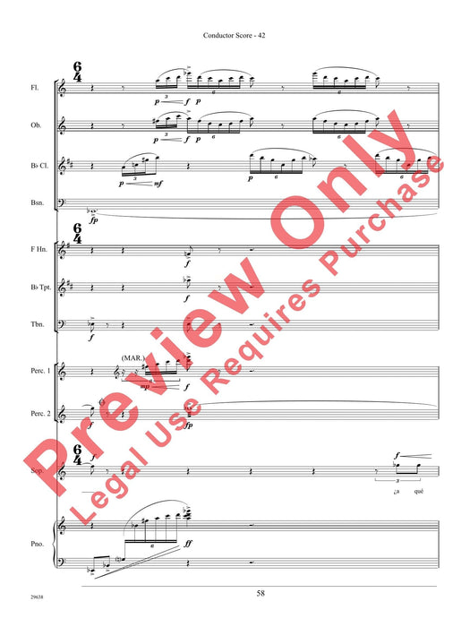 Three Spanish Songs (for Soprano and Wind Ensemble) 管樂團 總譜 | 小雅音樂 Hsiaoya Music