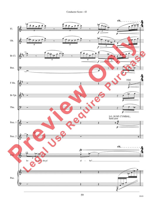 Three Spanish Songs (for Soprano and Wind Ensemble) 管樂團 總譜 | 小雅音樂 Hsiaoya Music