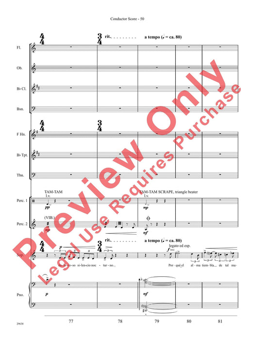 Three Spanish Songs (for Soprano and Wind Ensemble) 管樂團 總譜 | 小雅音樂 Hsiaoya Music