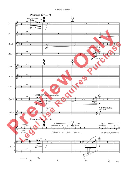 Three Spanish Songs (for Soprano and Wind Ensemble) 管樂團 總譜 | 小雅音樂 Hsiaoya Music