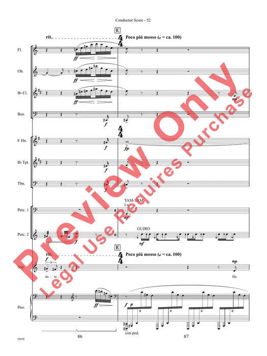 Three Spanish Songs (for Soprano and Wind Ensemble) 管樂團 總譜 | 小雅音樂 Hsiaoya Music