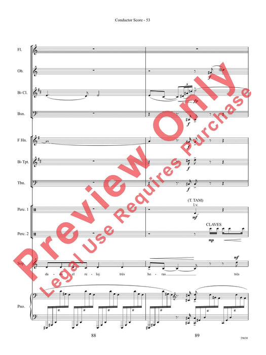 Three Spanish Songs (for Soprano and Wind Ensemble) 管樂團 總譜 | 小雅音樂 Hsiaoya Music